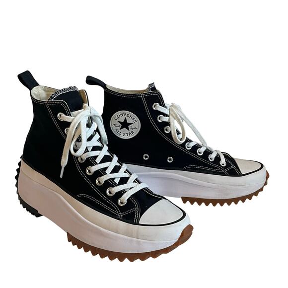 Converse Unisex Run Star Hike Platform Fashion Sneakers Women's sz 10 Black - Picture 1 of 13